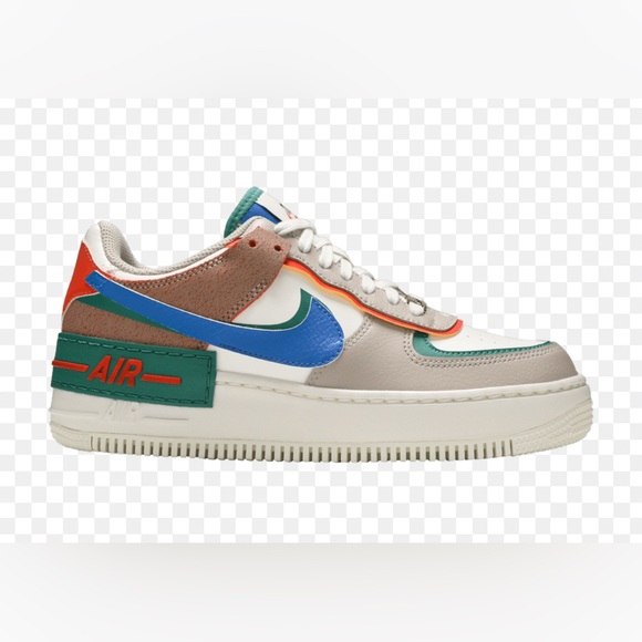 Nike Shoes - Nike Air Force 1 Shadow Sail size 9 Sneakers in Gray, Blue, and Orange